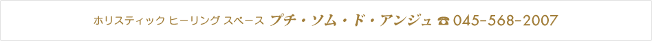 ホリスティック ヒーリング スペース プチ・ソム・ド・アンジュ